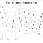 2024 Free Printable Electoral College Map   Classy Mommy Intended For Printable Usa Map With Electoral Votes