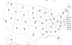 2024 Free Printable Electoral College Map - Classy Mommy intended for Printable Usa Map With Electoral Votes