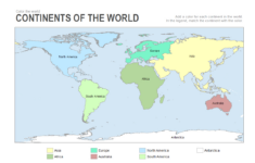 7 Printable Blank Maps For Coloring - All Esl intended for USA Map 7 Continents Printable to Fill In