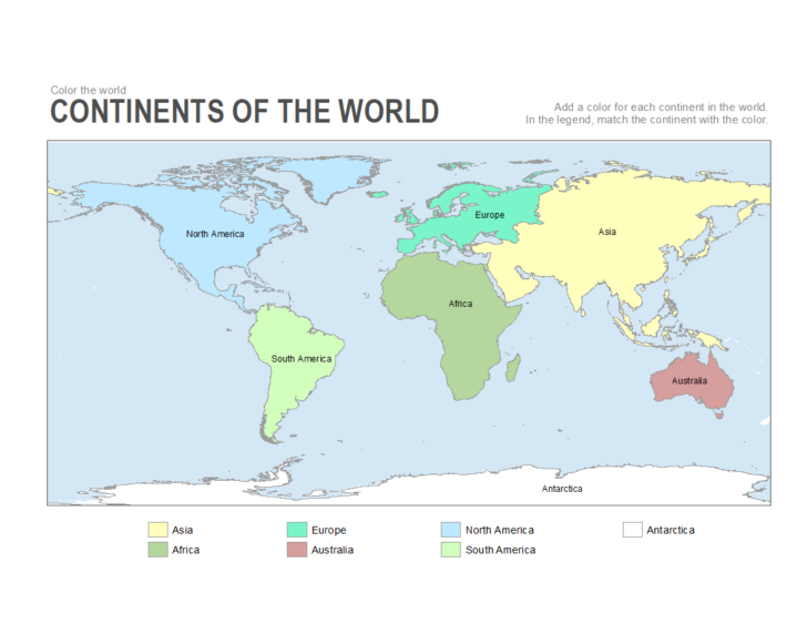 USA Map 7 Continents Printable to Fill In USA Map 7 Continents Printable to Fill In