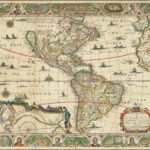 A New And Most Exact Map Of America: Describedn. I. Visscher With Regard To USA Map 1620 Printable