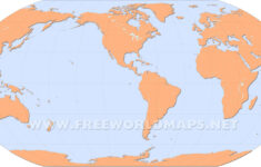 America Centric World Map with Blank World Map Printable USA Centered