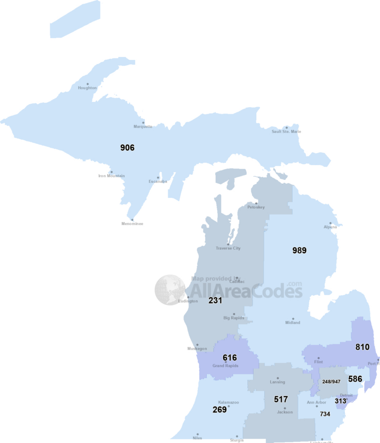 Area Codezones Map USA Printable | Printable Map Of USA