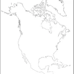 Blank North America Map – Outline, Countries [Image/Pdf] Intended For Blank USA And Canada Map Printable