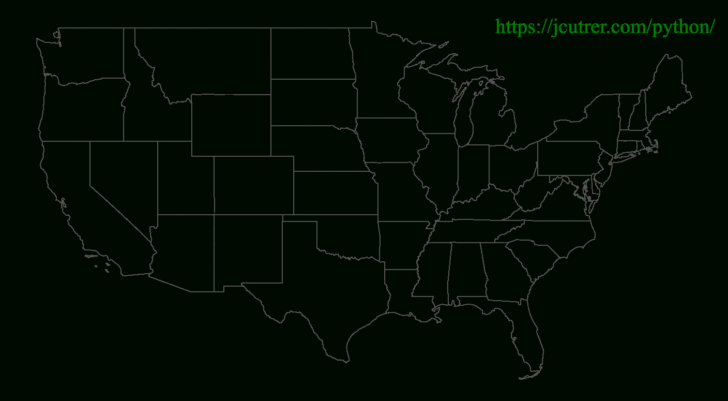 Free Printable Blank Map of USA Png