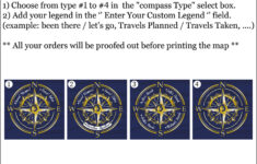 Blue &amp; Gold Push Pin Usa Map | Us Travel Map | Canvas Art Bay regarding Usa Map With Compass Rose And Legend Printable