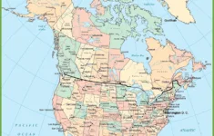 Bordering North America: A Map Of Usa And Canada'S Governmental within Printable USA &amp;amp; Canada Map