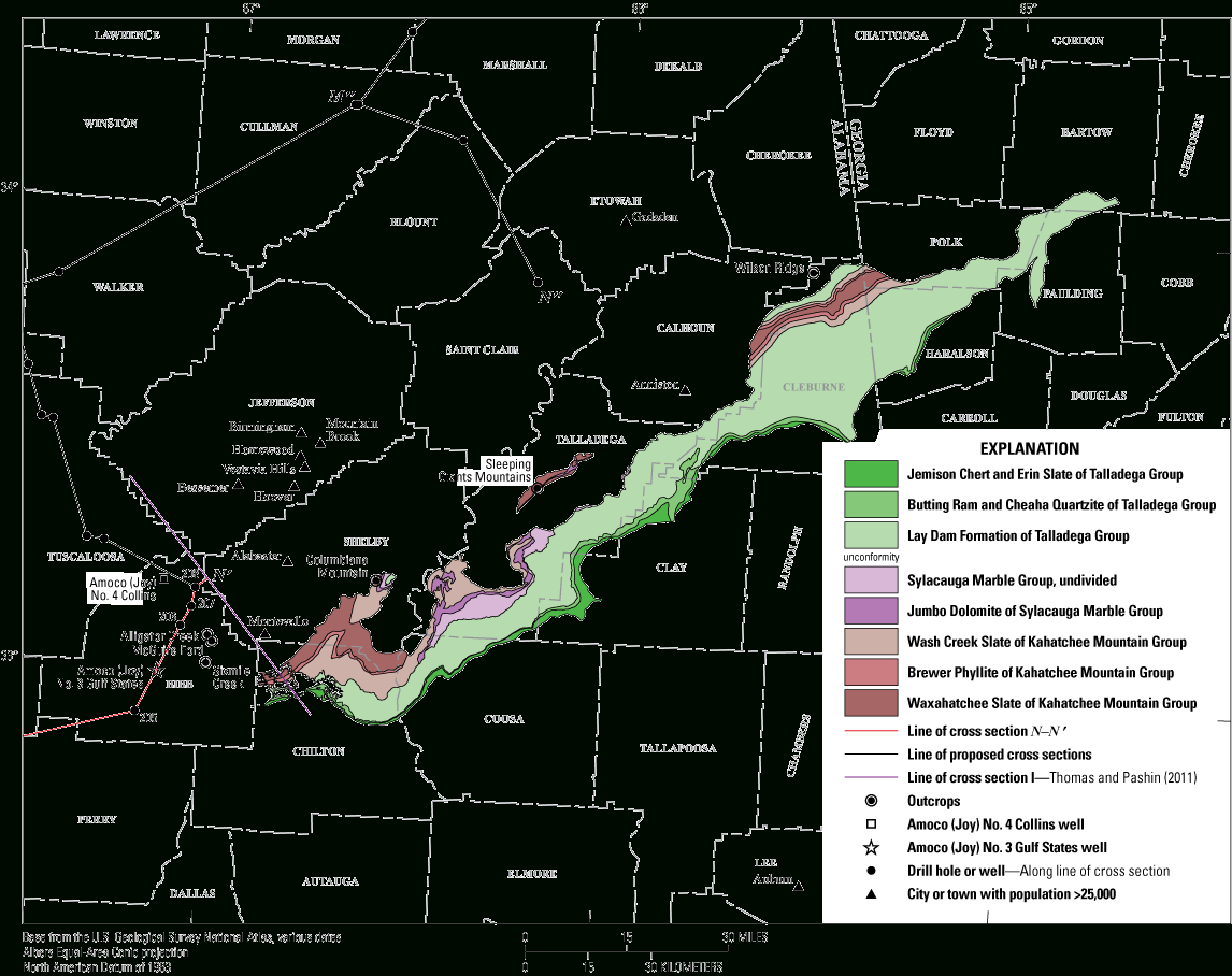 Cross Section &amp;lt;Em&amp;gt;N–N&amp;#039;&amp;lt;/Em&amp;gt; Through The Valley And Ridge Province throughout Http Www.usa-Printables.com 50_States Va Virginia-Map-01.Htm