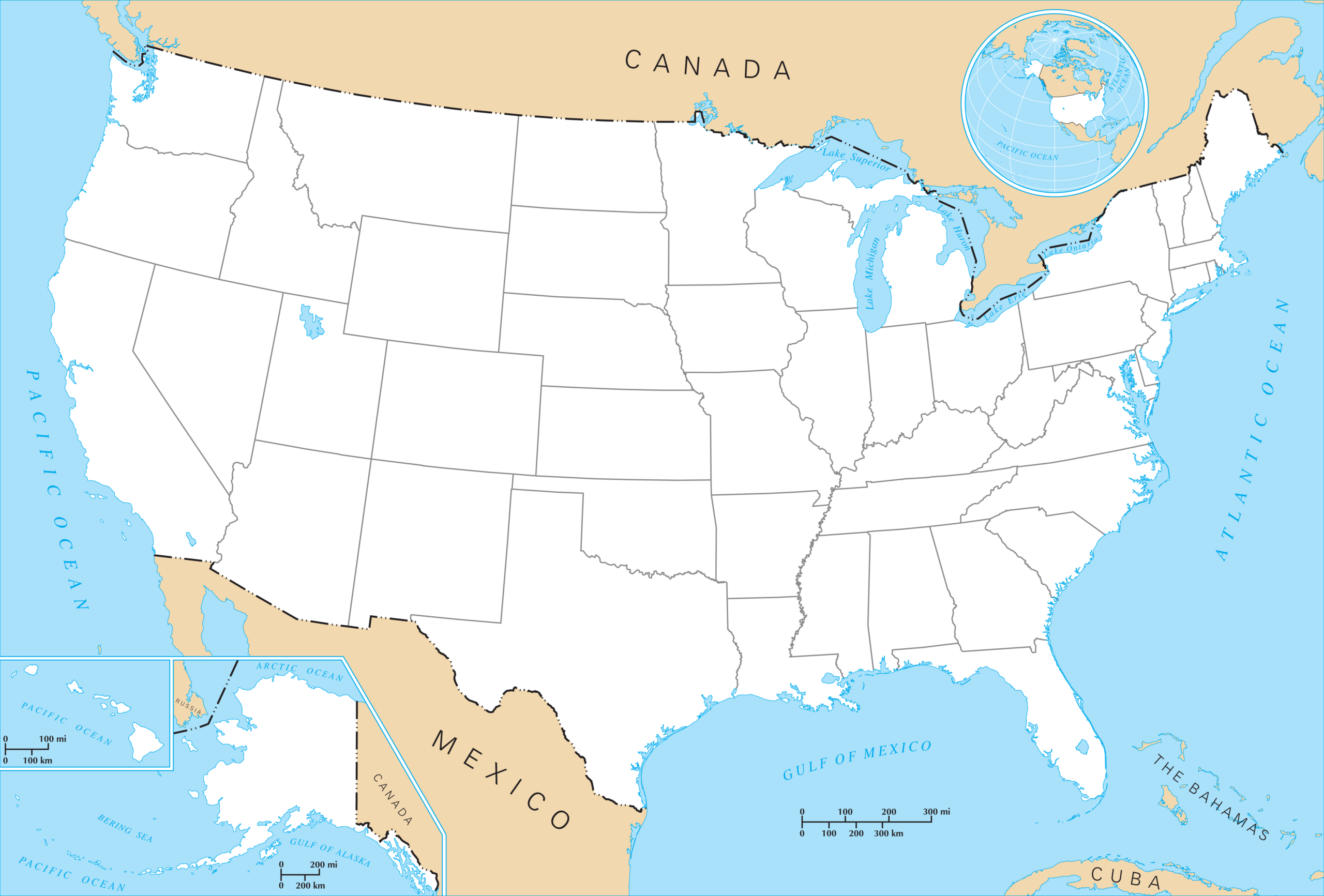 Datei:us State Outline Map – Wikipedia inside Printable Outline Map Of Usa