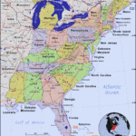Eastern United States · Public Domain Mapspat, The Free, Open Regarding Printable Map Of Eastern USA