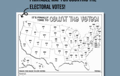 Electoral Map For Election Results Printable Coloring Page - Etsy throughout Blank Map of USA Names Electoral Votes Printable 2025