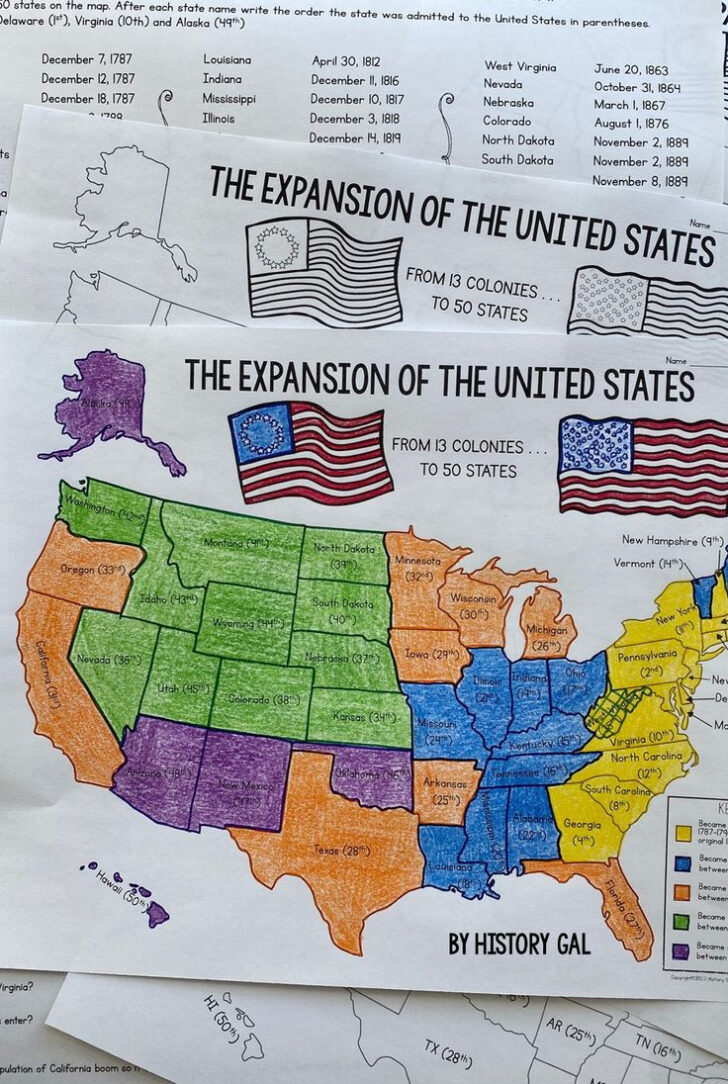 Expansion of USA Map Printable