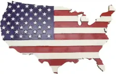 🗺️ United States Map &amp; Flag Souvenir・ Stl File For 3D Printing within 3D Printable Usa Map With Flag