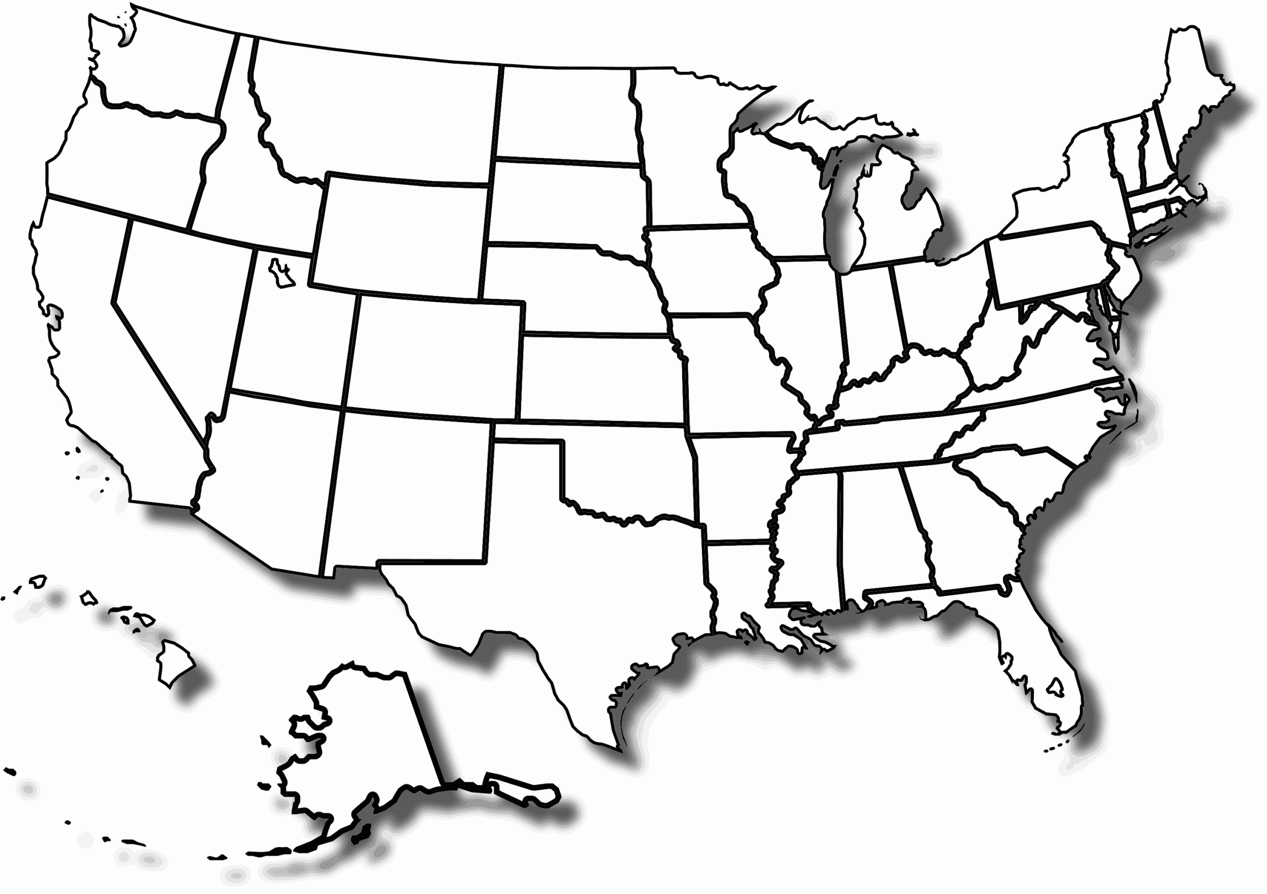 Fastpanel pertaining to Picture Of Usa On Map Black And White Printable