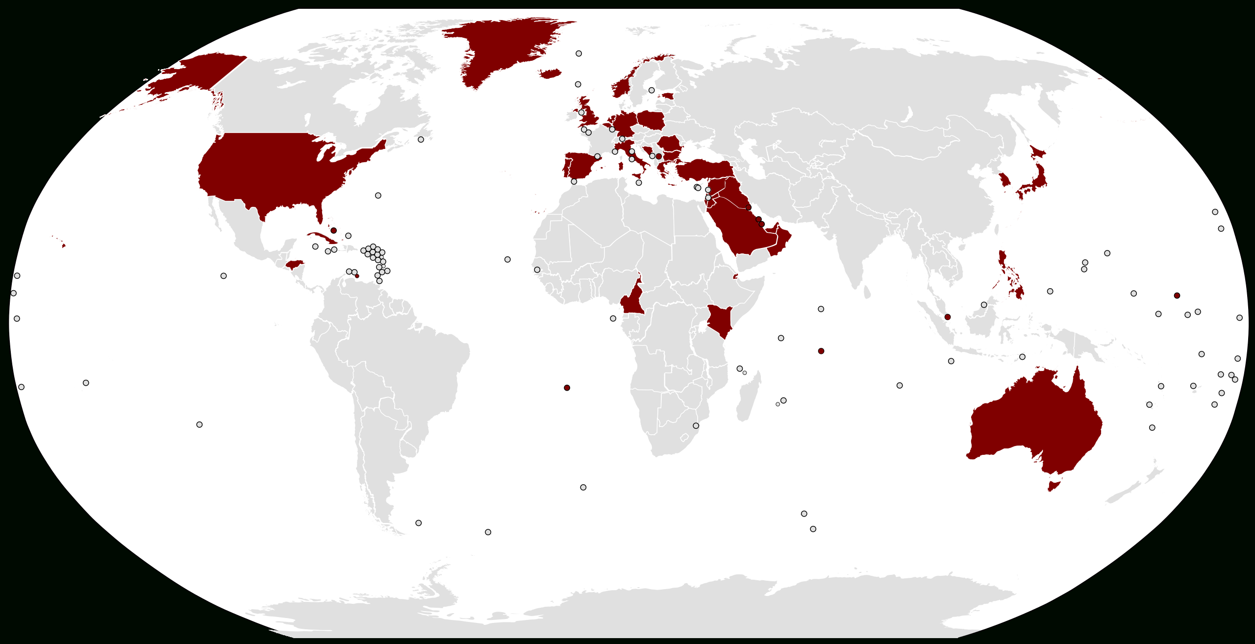 File:american Bases Worldwide.svg - Wikimedia Commons with regard to Map of USA Show Military Base Printable