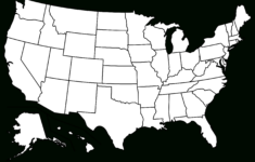 File:blank Us Map Borders.svg - Wikimedia Commons inside Printable Outline Of Usa Map