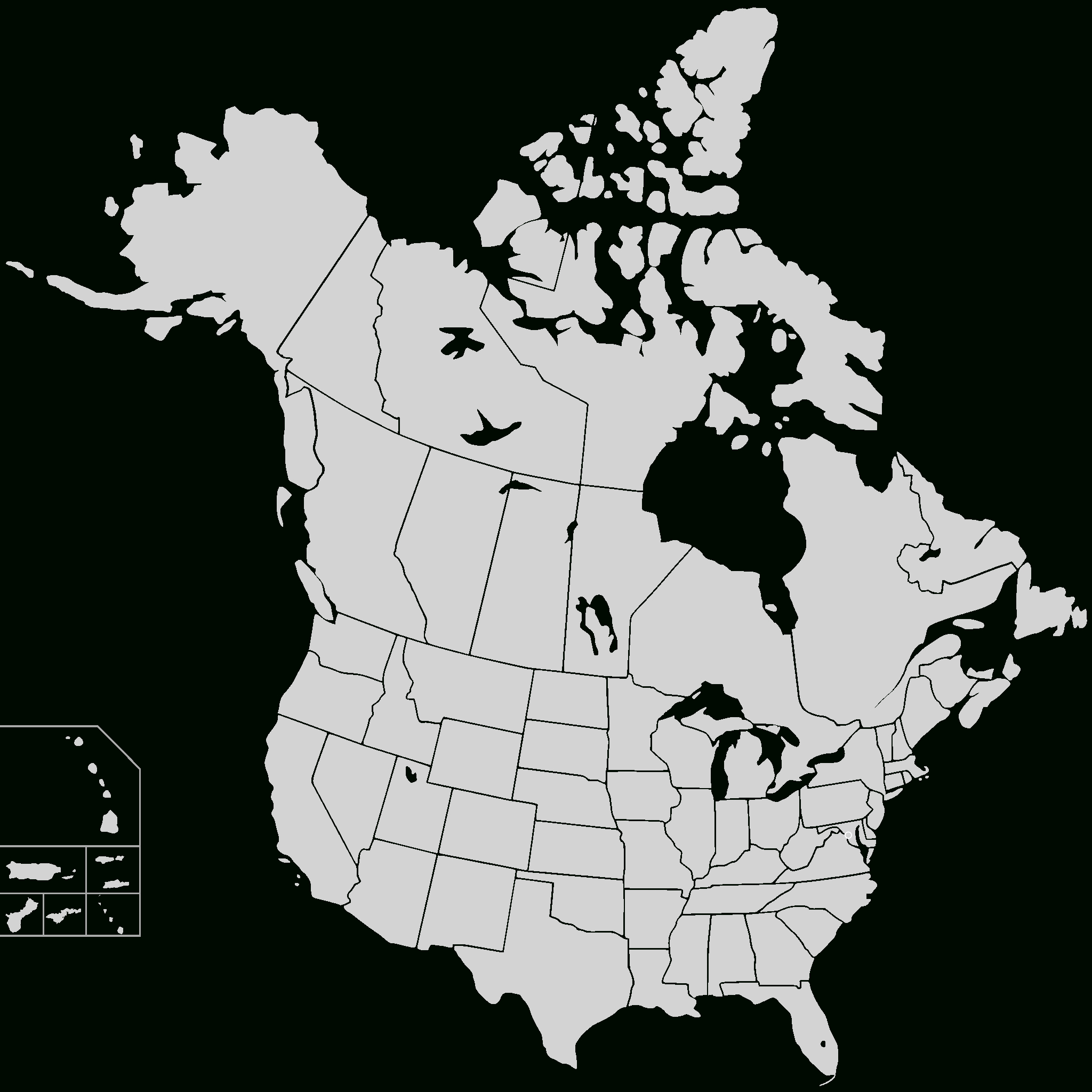 File:blankmap-Usa-States-Canada-Provinces, Hi Closer.svg in Printable Maps of USA and Canada