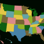 File:color Us Map With Borders.svg   Wikimedia Commons Inside Printable Colored Usa Map