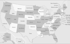 File:map Of Usa Showing State Names Greyscale - Wikimedia Commons pertaining to Printable Map of the USA with Names
