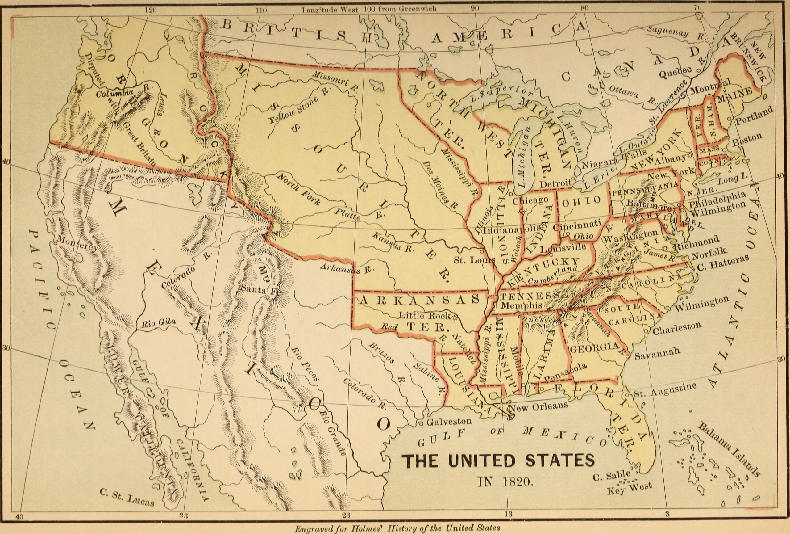 File:new School History Of The United States (1883) (14590776980 with regard to Usa Map 1883 Printable