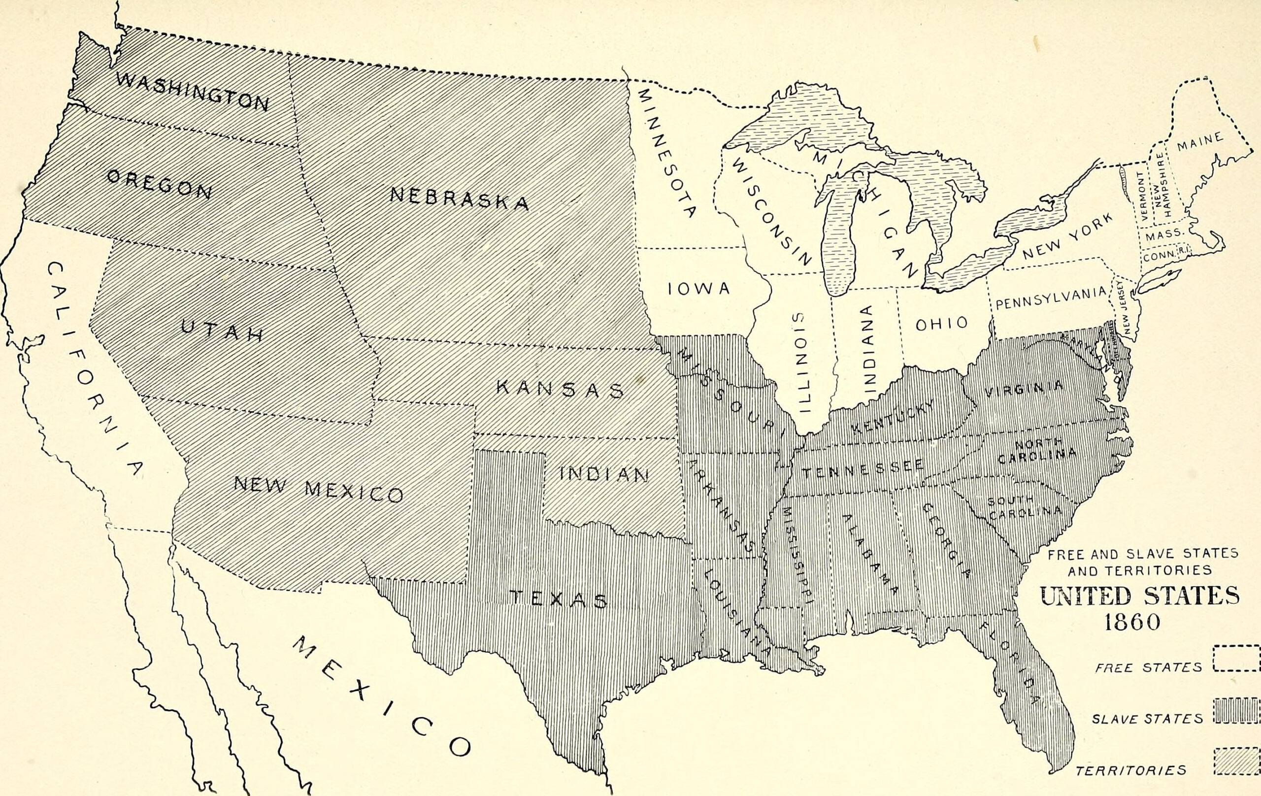 File:slavery And Four Years Of War - A Political History Of throughout Map Of Usa In 1860 With 34 States