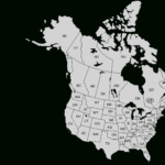 File:usa And Canada With Names Natural.svg   Wikimedia Commons With Regard To Map Of USA And Canada Printable
