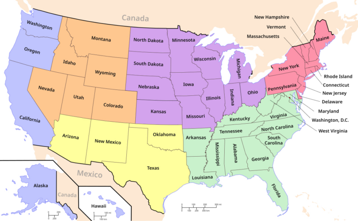 USA State Map Learning Printable Free USA State Map Learning Printable Free