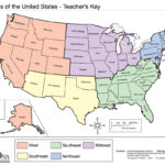 Five Regions Of The United States With Printable USA 5 Regions Map