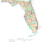 Florida Printable Map Pertaining To Free Printable Map Of Florida USA