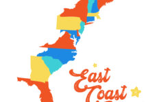 Free East Coast Usa Map Clipart Template To Edit Online pertaining to East Coast USA Map Printable