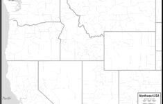 Free Map Northwest States with Northwest USA Printable Map Blank