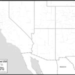 Free Map Of Southwest States Within Southwestern Usa Printable Map Blank