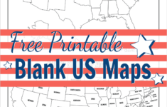 Free Printable Blank Us Map (Pdf Download) with USA Map Printable Free