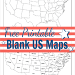 Free Printable Blank Us Map (Pdf Download) Within Free Printable USA Map Blank