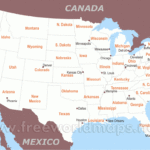 Free Printable Maps Of The United States For Map USA Free Printable
