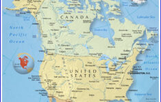 General Map Of North America - Nations Online Project regarding Water Country Usa Printable Map