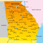 Georgia Map   Guide Of The World For Printable Map Of Georgia Usa