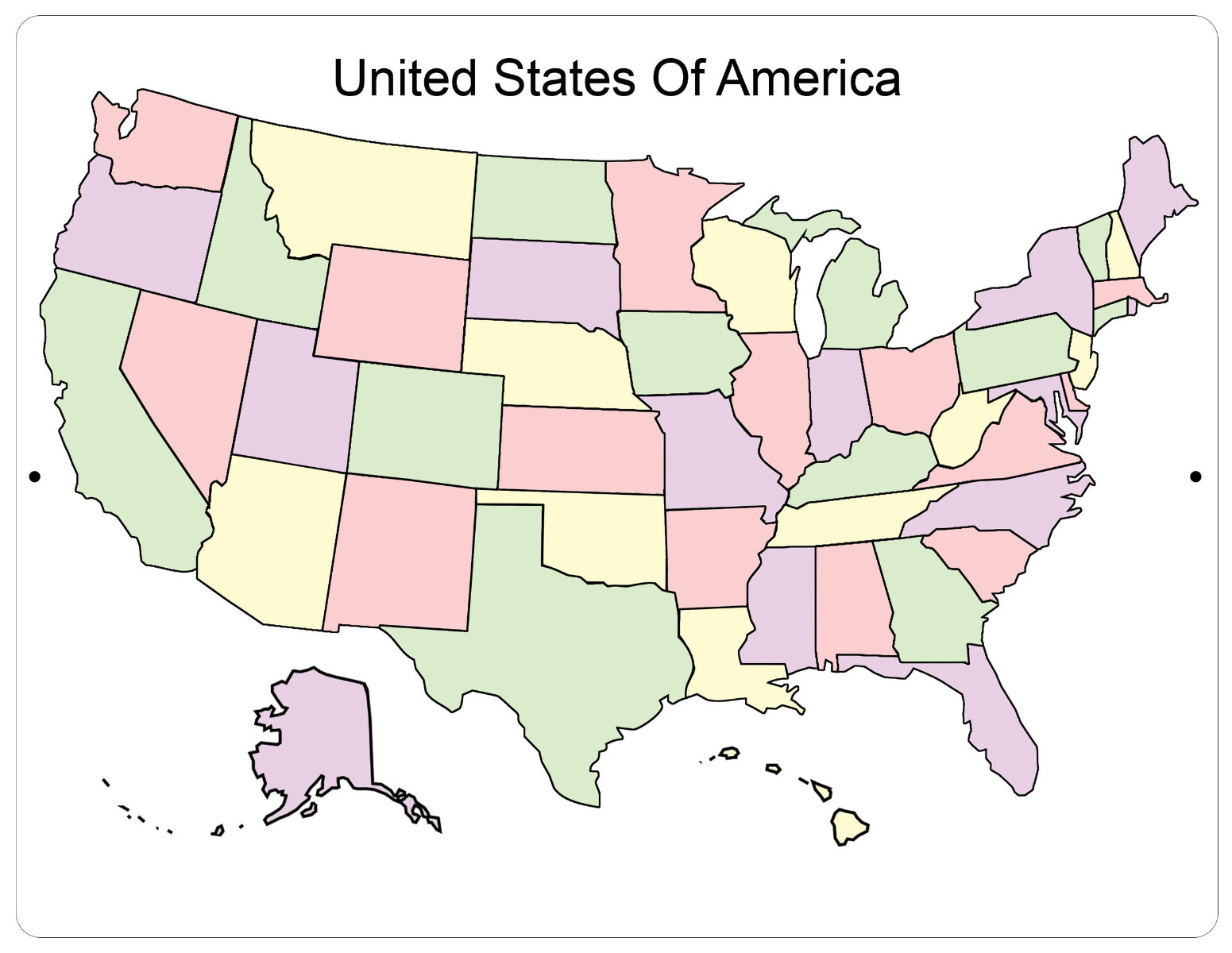 Get The Usa Map For Easy Learning with regard to Present A Blank Map of the USA Printable