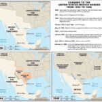 How The Border Between The United States And Mexico Was With Printable Map Of USA And Mexico Border