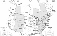 Image Result For Printable Map Of The Usa With State Names with regard to Printable Map With Time Zones Usa