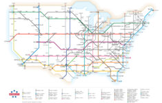 Infographic: U.s. Interstate Highways, As A Transit Map pertaining to USA Interstate Highway Map