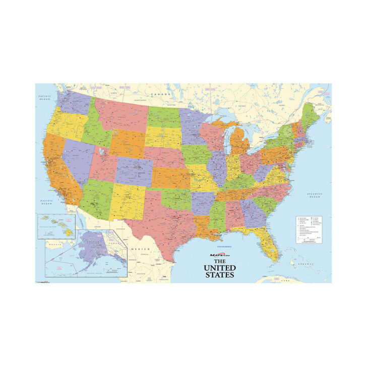 Printable Poster Size Map of USA