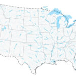 Lakes And Rivers Map Of The United States   Gis Geography Pertaining To Rivers Of The Midwest Usa Map Printable