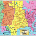 Large Detailed Map Of Area Codes And Time Zones Of The Usa. The Inside Printable Time Zone Map USA With Cities