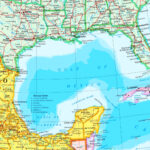 Large Detailed Map Of Gulf Of Mexico With Cities   Ontheworldmap With Gulf Coast USA Map With Highways And Cities