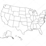 Leere Umrisskarte Der Usa Stock Vektorbild Von ©Pyty 96973178 For Printable Blank Map Of Usa