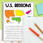 Low Prep 5 Regions Of The United States: Activities   Priceless Inside Printable Worksheets USA 5 Regions Map