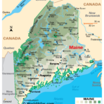 Maine Maps & Facts   World Atlas Regarding Printable Map Of Maine USA