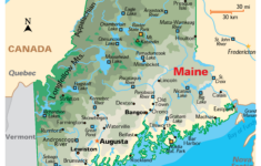 Maine Maps &amp; Facts - World Atlas regarding Printable Map of Maine USA
