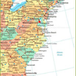 Map Of East Coast Of The United States For Printable Map Of Eastern USA States